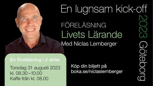 Boka Föreläsning Livets lärande med Niclas Lernberger
