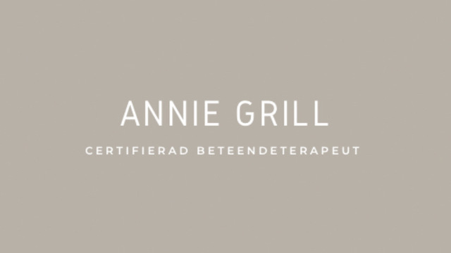 Boka Annie Grill - Certifierad Beteendeterapeut